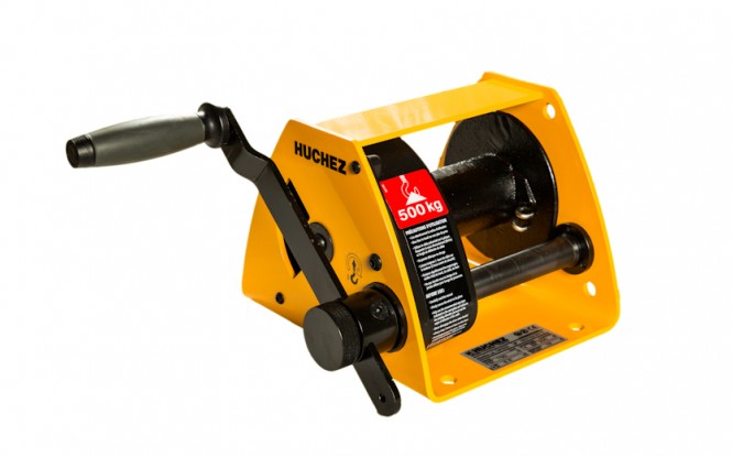 وینچ دستی کشنده افقی با ظرفیت 1450 کیلوگرم مدل MANIBOX GR - 1000 with galvanized frame ساخت هوچز فرانسه